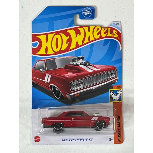 Hot Wheels ‘64 Chevy Chevelle SS Red Muscle Car - Picture 1 of 10